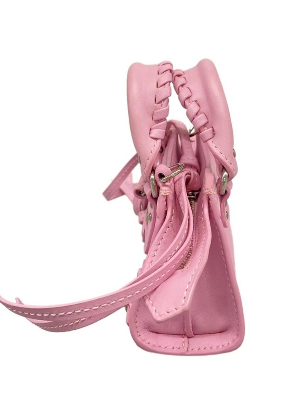 BALENCIAGA neoclassic supernano 669537 Pink Leather Handbag - Picture 2 of 15